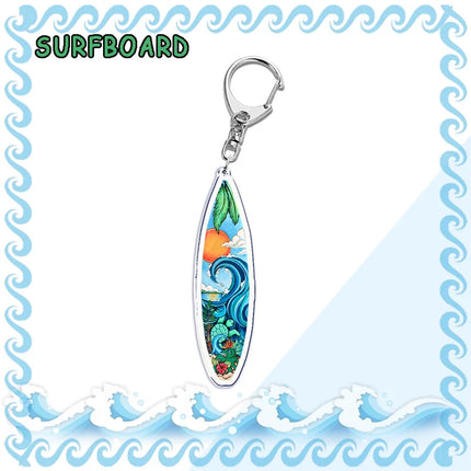 Surfing Keychain