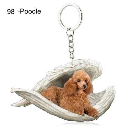 Sleeping Angel Acrylic Keychain