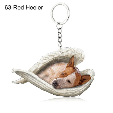 Sleeping Angel Acrylic Keychain