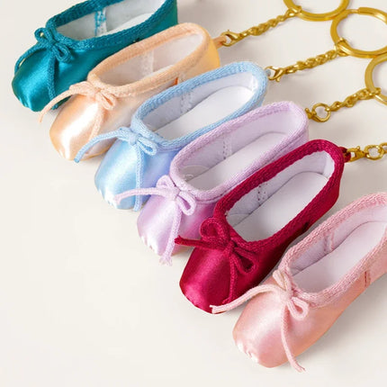 Pointe Shoe Keychain