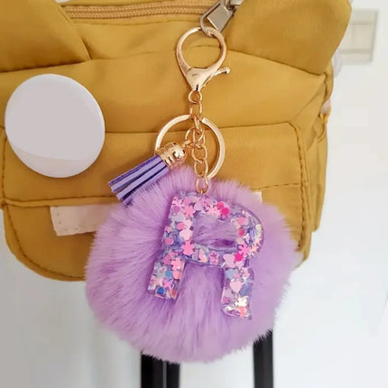 Resin Letter Keychain