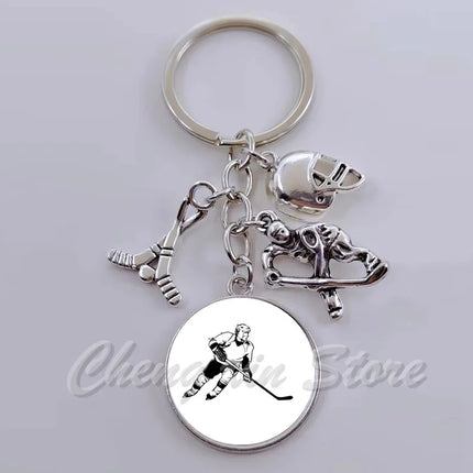 Hockey Keychain