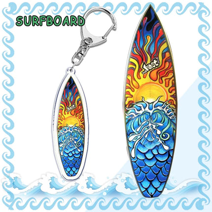 Surfing Keychain