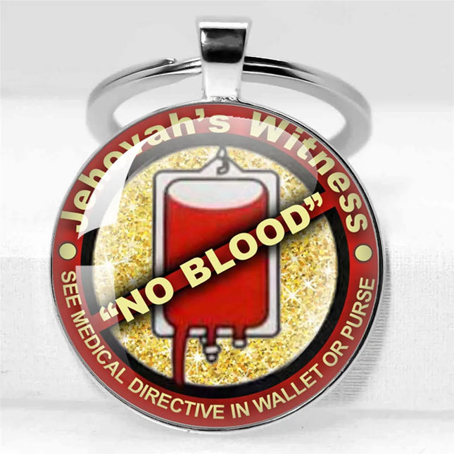 No Blood Keychain
