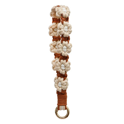 Macrame Flower Keychain