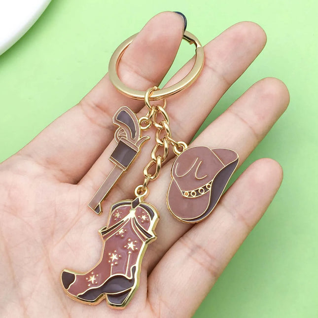 Cowboy Boot Keychain