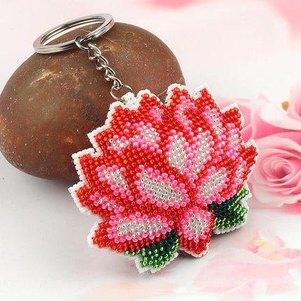 Cross Stitch Keychain