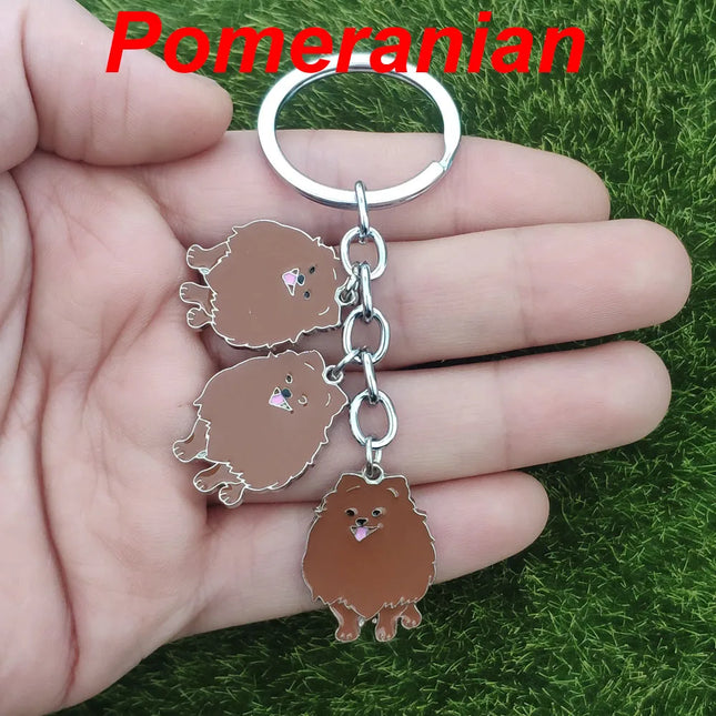 Pomeranian Keychain