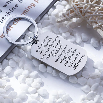 Serenity Prayer Keychain