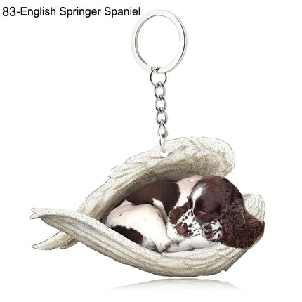Sleeping Angel Acrylic Keychain