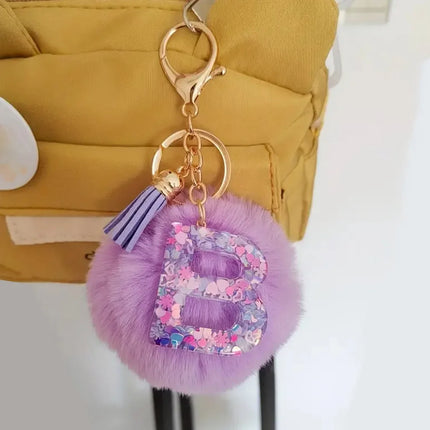 Resin Letter Keychain
