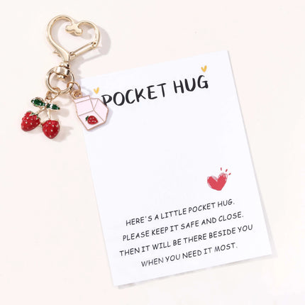 Strawberry Milk Keychain