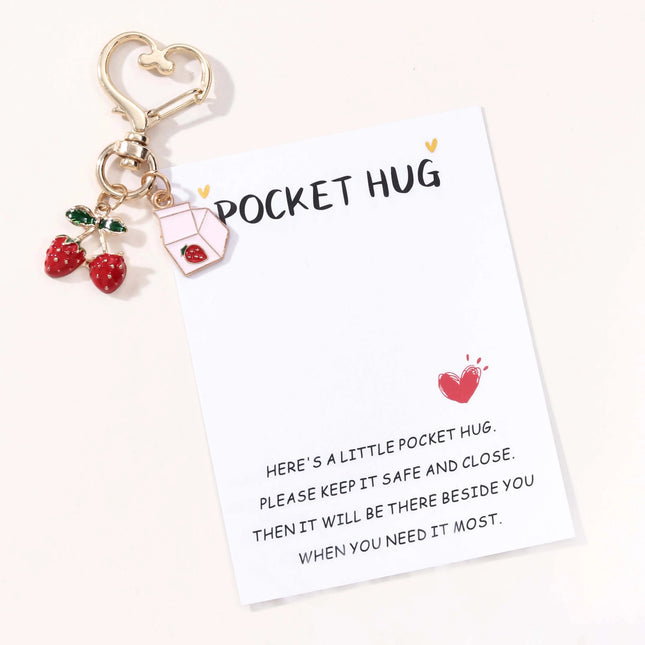 Strawberry Milk Keychain