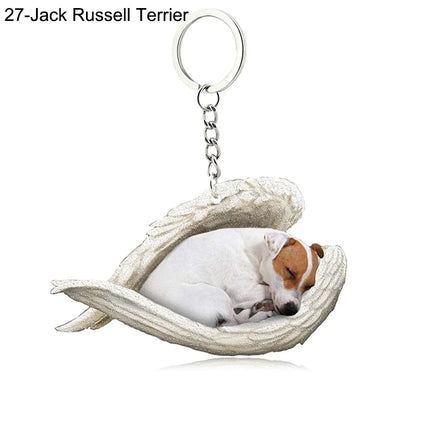Sleeping Angel Acrylic Keychain