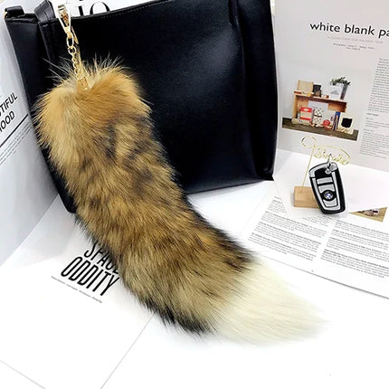 Fox Tail Keychain