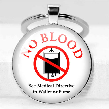 No Blood Keychain