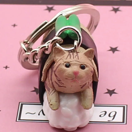 Sushi Cat Keychain