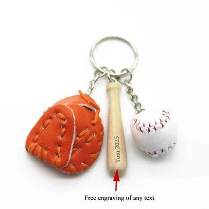 Personalized Baseball Keychain