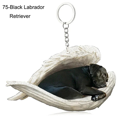 Sleeping Angel Acrylic Keychain