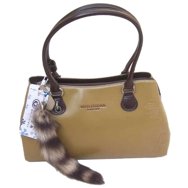 raccoon tail keychain