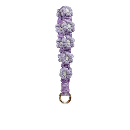 Macrame Flower Keychain