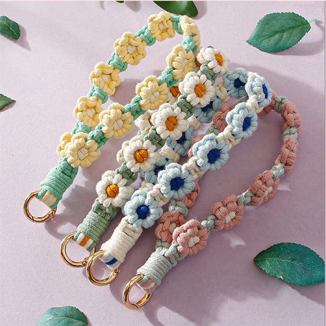 Macrame Flower Keychain