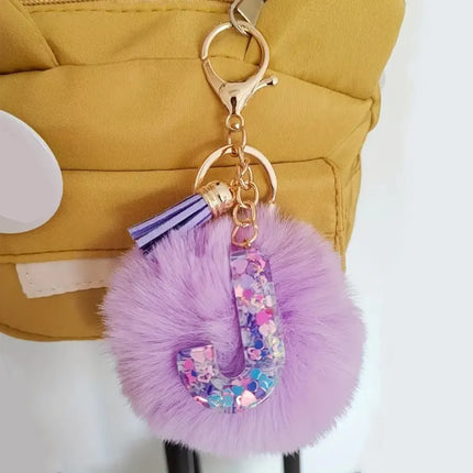 Resin Letter Keychain