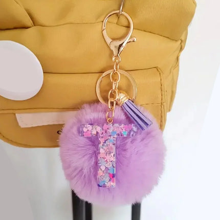 Resin Letter Keychain