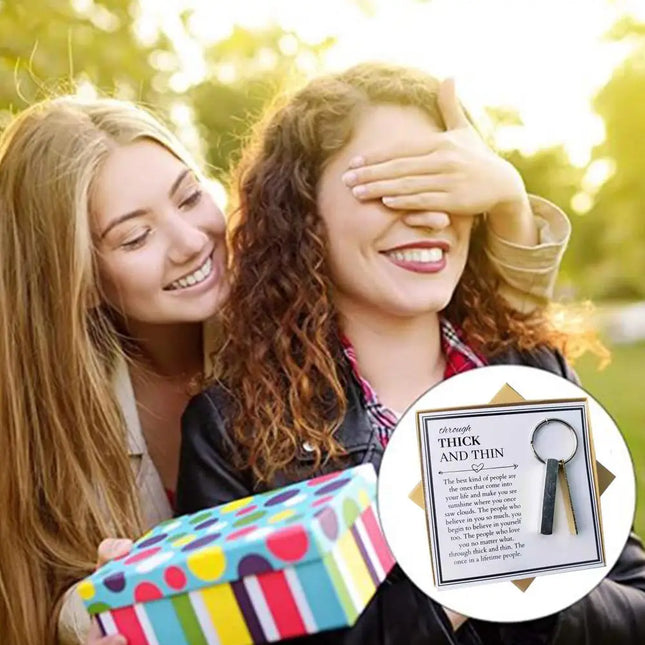 Thick And Thin Keychain