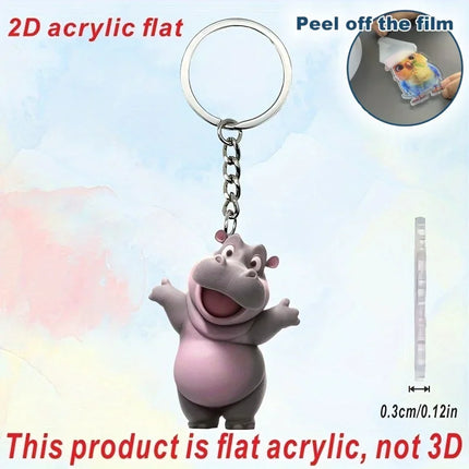 Hippo Keychain
