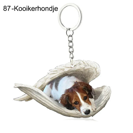 Sleeping Angel Acrylic Keychain