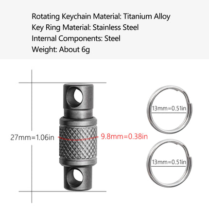 Titanium Quick Release Keychain