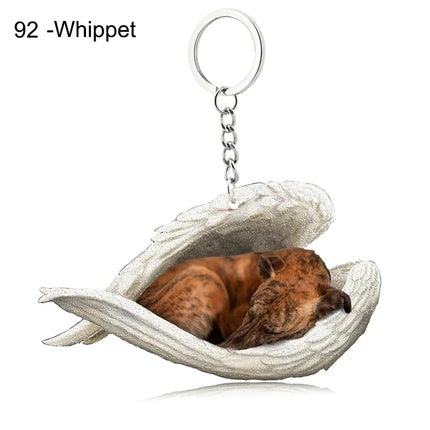 Sleeping Angel Acrylic Keychain