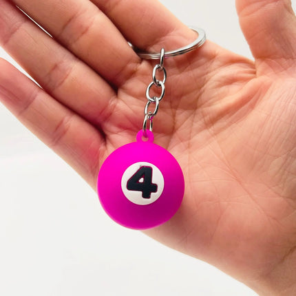 Pool Ball Keychain