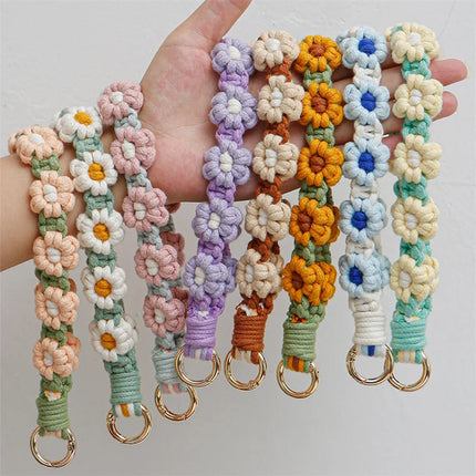 Macrame Flower Keychain