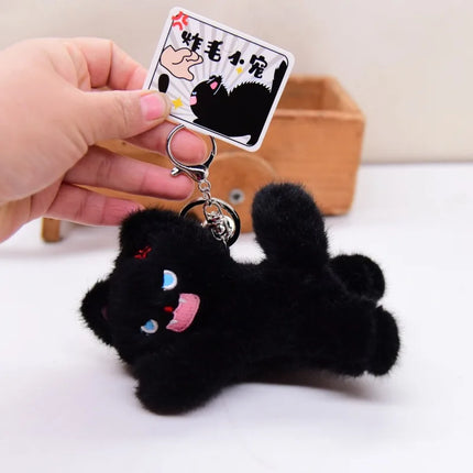 Plush Cat Keychain