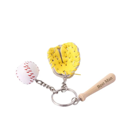 Personalized Baseball Keychain