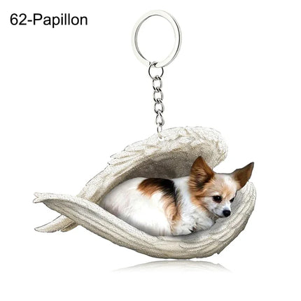 Sleeping Angel Acrylic Keychain