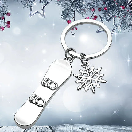 Snowboard Keychain