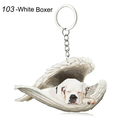 Sleeping Angel Acrylic Keychain