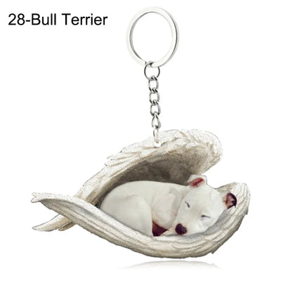 Sleeping Angel Acrylic Keychain