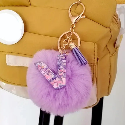 Resin Letter Keychain