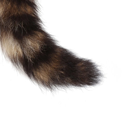 raccoon tail keychain