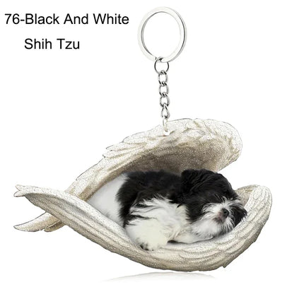 Sleeping Angel Acrylic Keychain