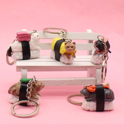 Sushi Cat Keychain