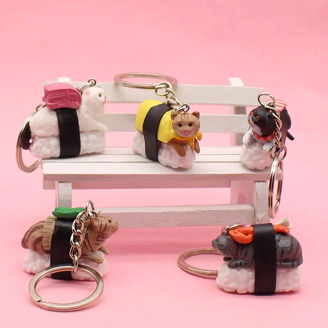 Sushi Cat Keychain