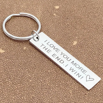I Love You More Keychain