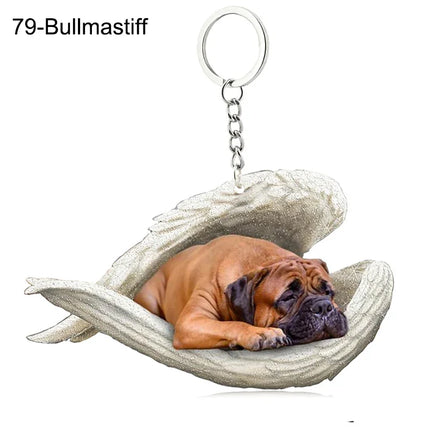 Sleeping Angel Acrylic Keychain
