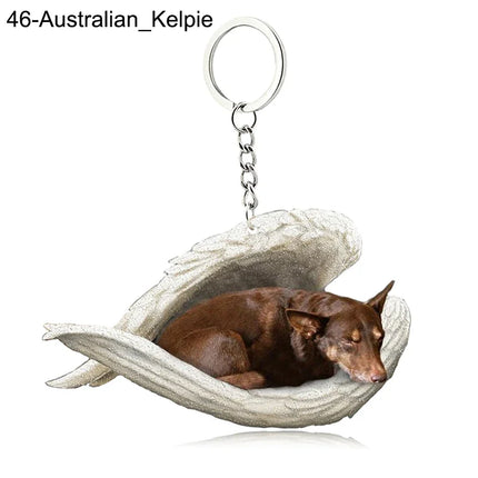 Sleeping Angel Acrylic Keychain