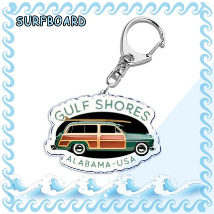 Surfing Keychain